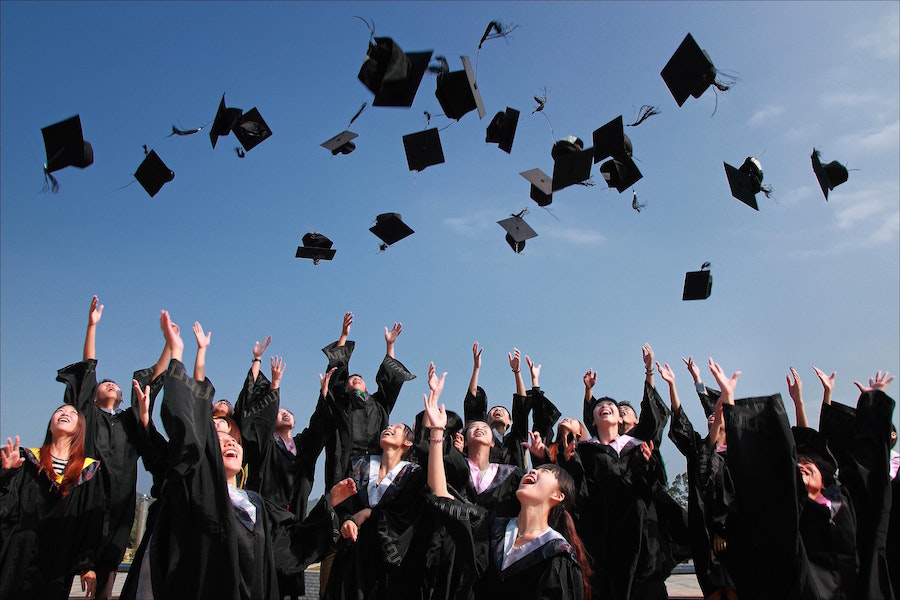 Graduating students.